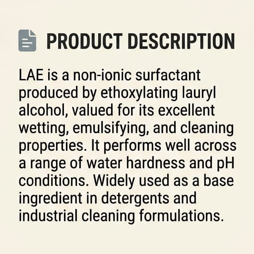 LAE - Lauryl Alcohol Ethoxylate - photo 2
