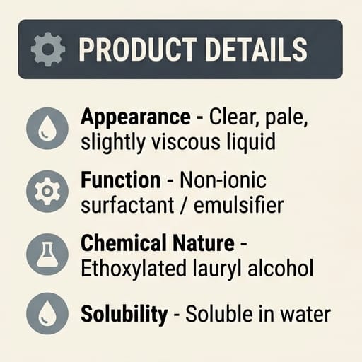 LAE - Lauryl Alcohol Ethoxylate - photo 3