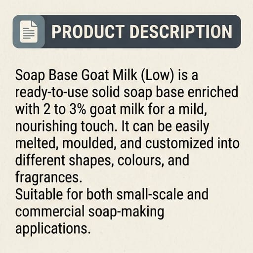Soap Base Goat Milk Low Percentage - photo 2