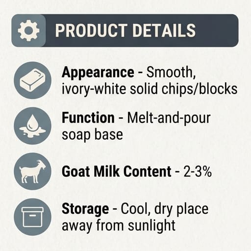 Soap Base Goat Milk Low Percentage - photo 3